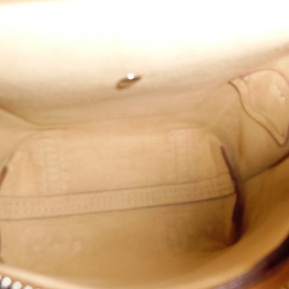 Tod's Brown Leather Mini Wave Top Handle Studs Backpack Crossbody Handbag Purse - Picture 15 of 16